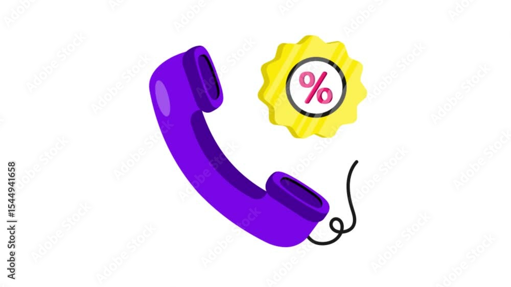 Poster support icon animation mp4 file