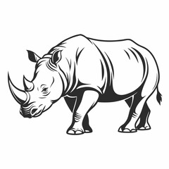 Minimal Rhino Body Icon