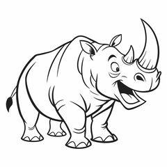 Rhino with Open Mouth Icon