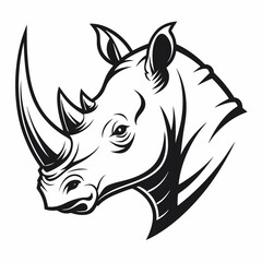 Strong Rhino Head Logo Icon