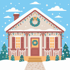 Obraz premium house in the snow