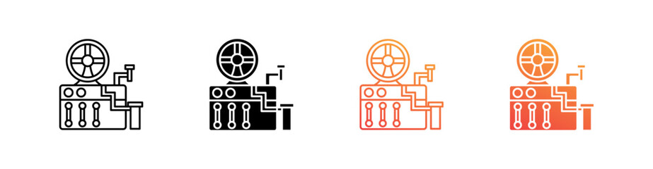 Telegraph Multiple Style Icon Set Collection 