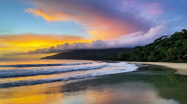 Sunset in Uvita Costa Rica