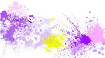 Obraz premium Colorful flower design on a grunge background