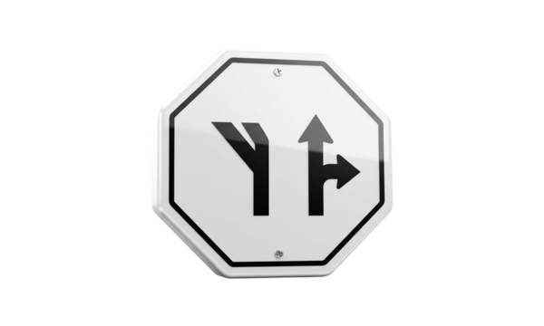 Road sign indicating a merge ahead, providing clear guidance and a symbol of safe navigation for all drivers on the road.