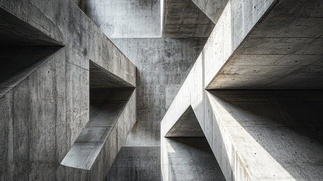 Concrete void pattern abstract geometric forms minimalist design industrial surfaces raw textures architectural backgrounds modern branding digital content
