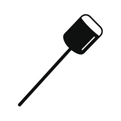 Lollipop or Candy Minimalist Black Silhouette Icon