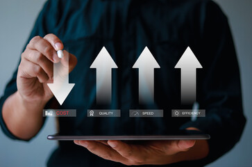 Strategic management planning, cost management and quality efficiency, improvement concepts, increased quality, speed, efficiency, reduced cost.