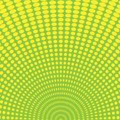 abstract yellow color arce dot pattern design