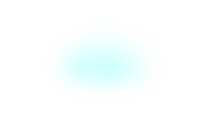 Transparent background: Soft Aqua Blue Glow - Luminous, Gentle Aura, Ambient Light Effect

