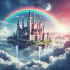 Castle in in the background