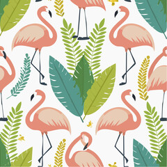 Flamingo Seamless Pattern