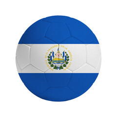 Fototapeta premium Soccer ball with flag of El Salvador