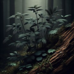 Dark colored with bristle tips