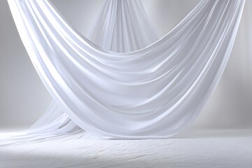 White texture of fabric cloth background
