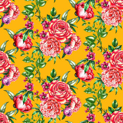 seamless pattern with flowers