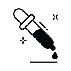Have a look at this glyph style medicine dropper icon