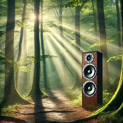 Forest Path with dappled light