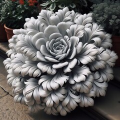 A silver its elegant appearance