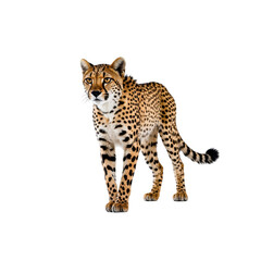 Majestic Cheetah on Transparent Background Wildlife Photography