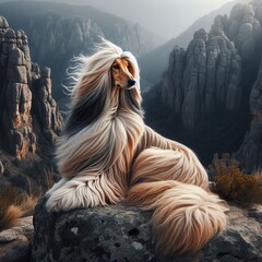 Afghan Hound picture of regal