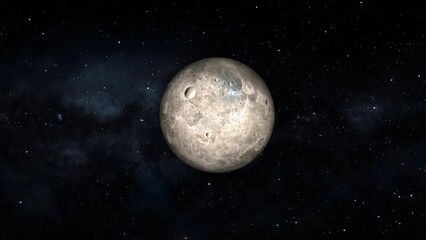 Realistic detailed planet depicted in space surrounded by stars and nebulae illustrating celestial wonders and outer space exploration