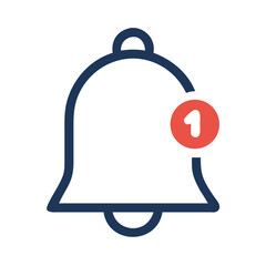 Obraz premium illustration of a bell with a red ribbon