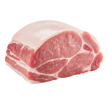 Fresh pork isolated on transparent background.