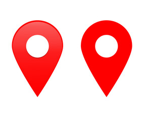 red pin point.new location map icons. location marker. location pin	

