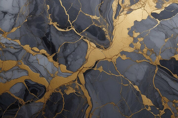 Luxurious abstract marble texture with gold veins for modern interior design elements