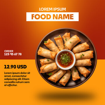 Restaurant Menu and Food Product Promo Animation Template