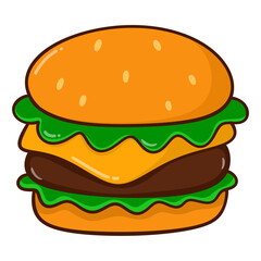 hamburger isolated