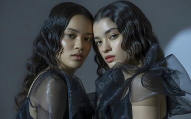 The Diversity of Fashion of Two Twin Women