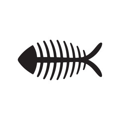 Fish bone icon vector eps 10