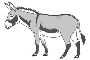 Minimal Donkey Vector Design