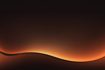 Orange Brown Gradient Background Glowing Light Wave