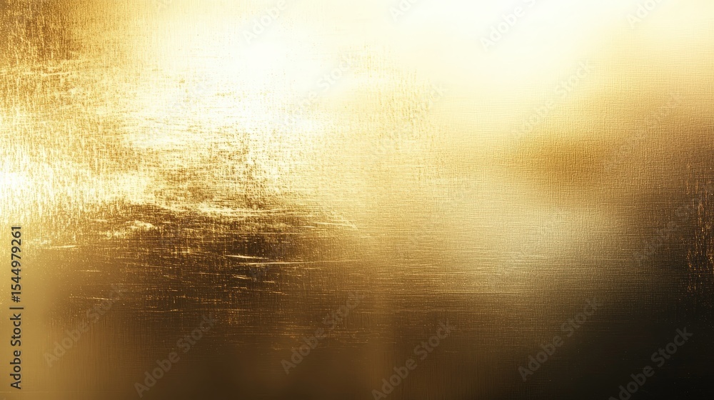 Poster abstract golden textured surface with light reflections creating a shiny and metallic appearance.