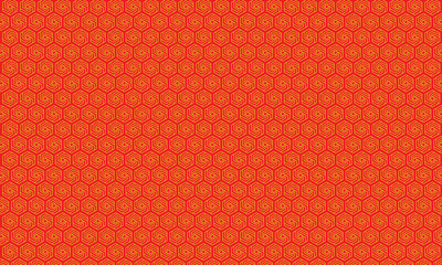 Red Fabric Texture Background with Seamless Vintage Pattern Design