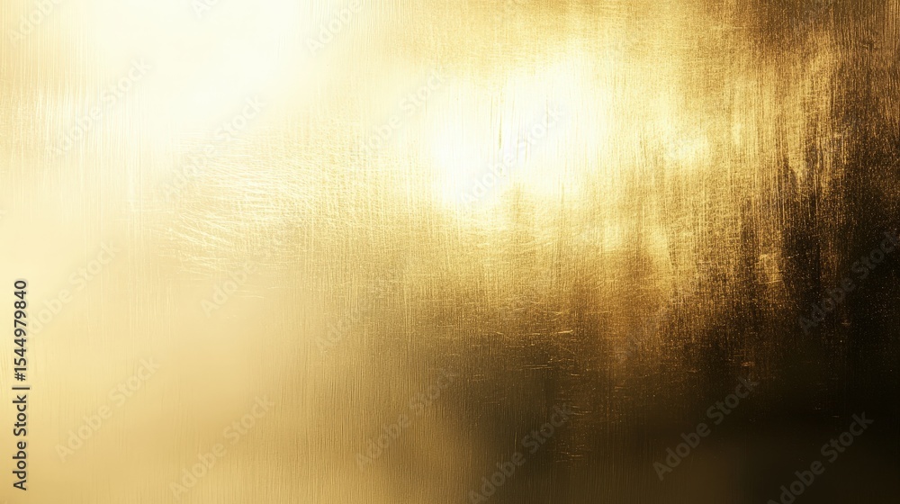 Poster a textured golden surface with light reflections, creating a warm and abstract metallic effect.
