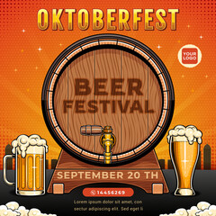 Post Design for Oktoberfest festival event