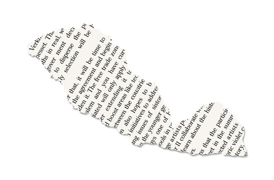 Torn Paper Sheet with Text, Ripped Newspaper, Handwritten Edged Notepaper, Magazine Scrapbook, Retro Gazette. Trendy Collage Vector Isolated Vintage Modern Journal Element