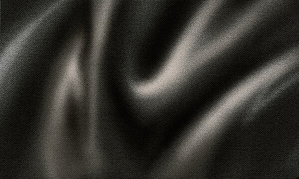 Grey black white glowing abstract gradient shape on black grainy background minimal header cover poster design copy space