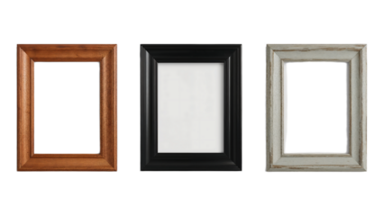 Elegant Picture Frames Wooden, Black, and Gray Options for Home Decor
