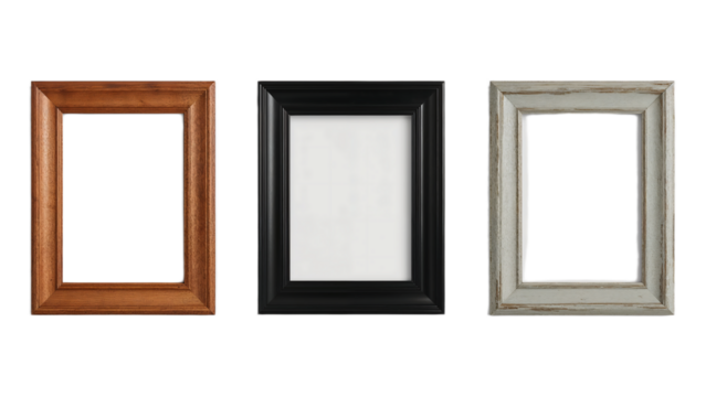 Elegant Picture Frames Wooden, Black, and Gray Options for Home Decor