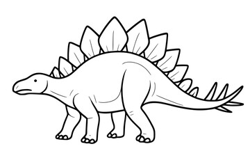 Fototapeta premium Stegosaurus Vector Art