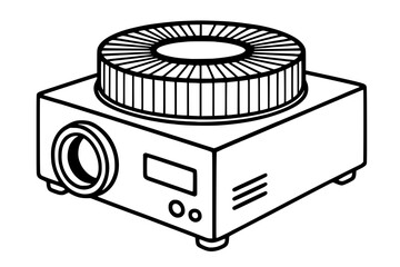 Fototapeta premium Retro Slide Projector Vector Illustration