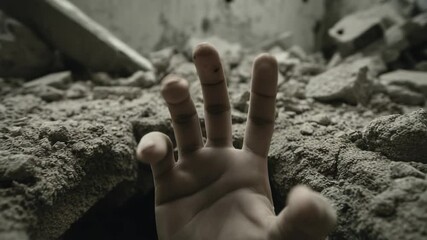 Rescue effort in collapsed building shows urgency and hope as responders search for survivors in debris