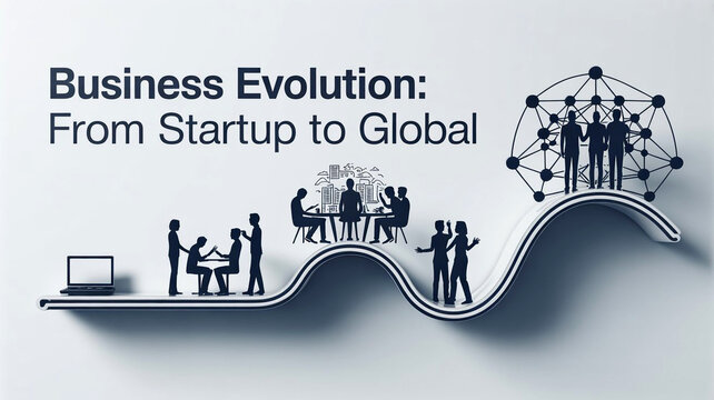 Business evolution from startup to global company
