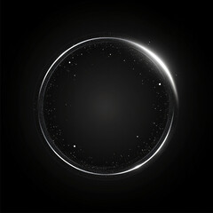 light glow effect on black background