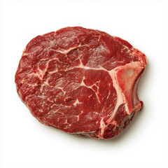 Fototapeta premium a_single_raw_cut_of_beef_sirloin_thick_and_fresh